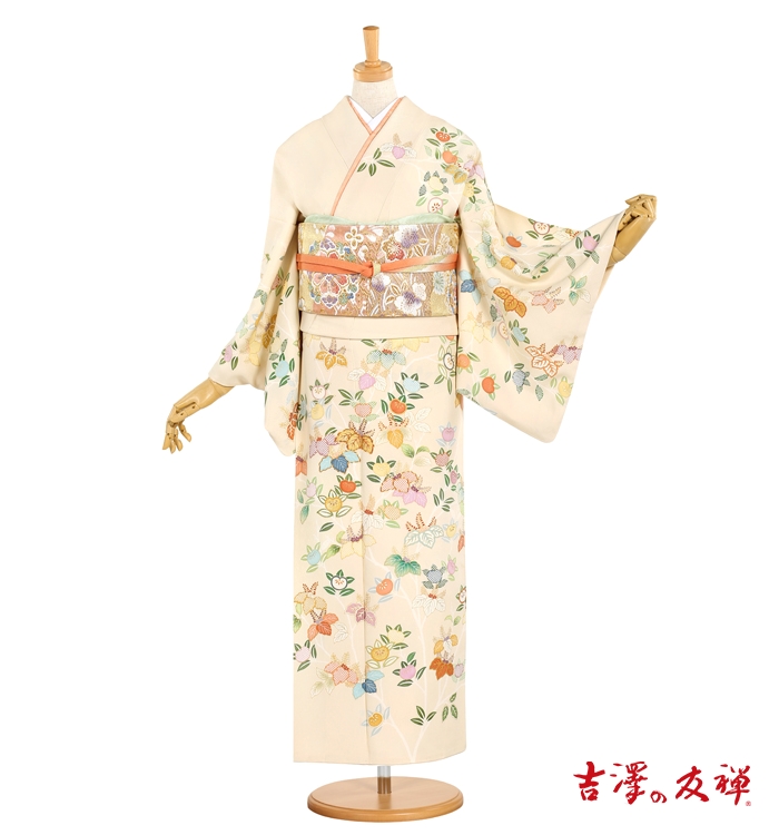 吉澤友禅 訪問着 No.AA-1412-Sサイズのレンタル｜きもの365