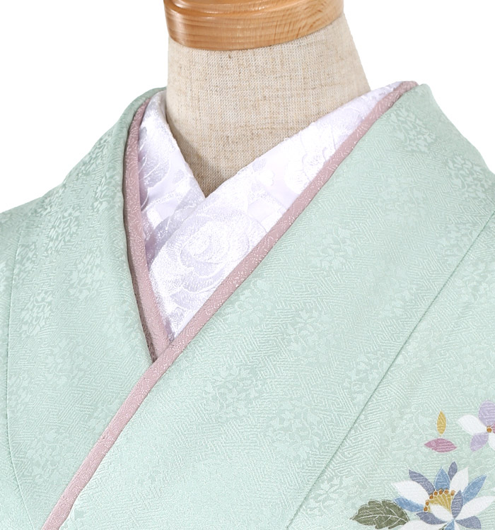 刺繍半衿付き正絹長襦袢-Lサイズ No.ZA-5706-03のレンタル｜きもの365