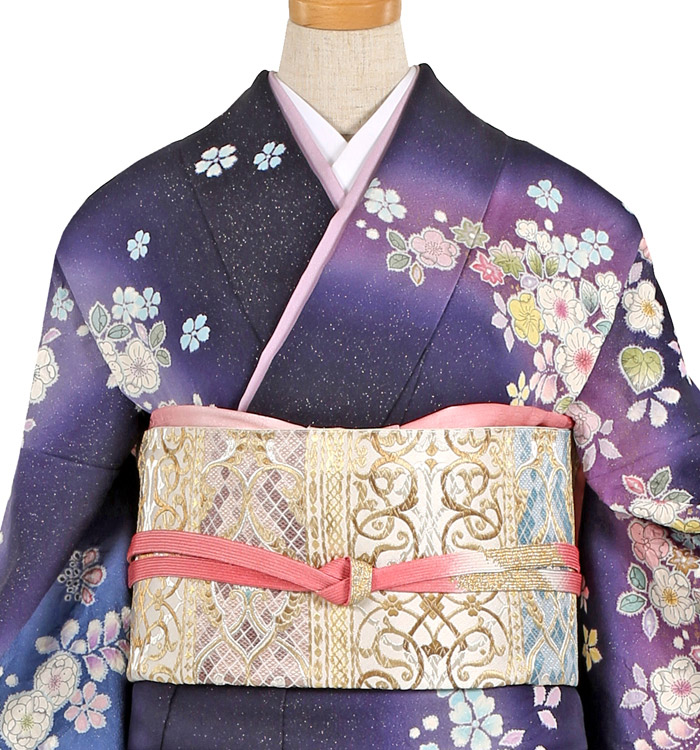 桐屋辻が花 訪問着 No.AA-1712-Lサイズのレンタル｜きもの365