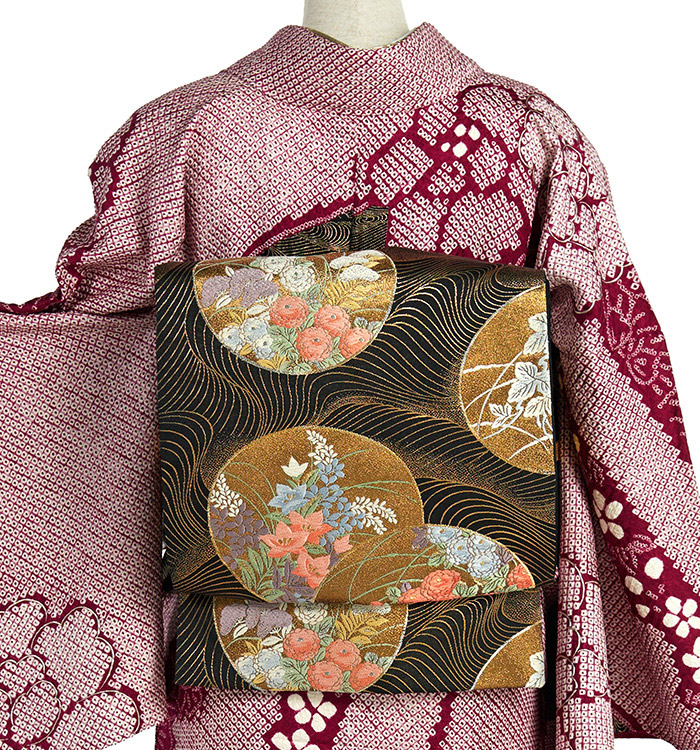 総絞り 訪問着 No.AA-4426-Lサイズのレンタル｜きもの365