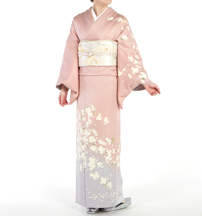 季節の着物「八重桜」訪問着 No.AA-0652-Mサイズのレンタル｜きもの365