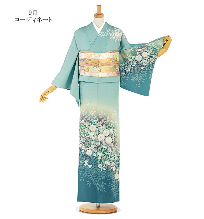 辻が花 一つ紋 単衣訪問着 No.AC-4766-Sサイズのレンタル｜きもの365