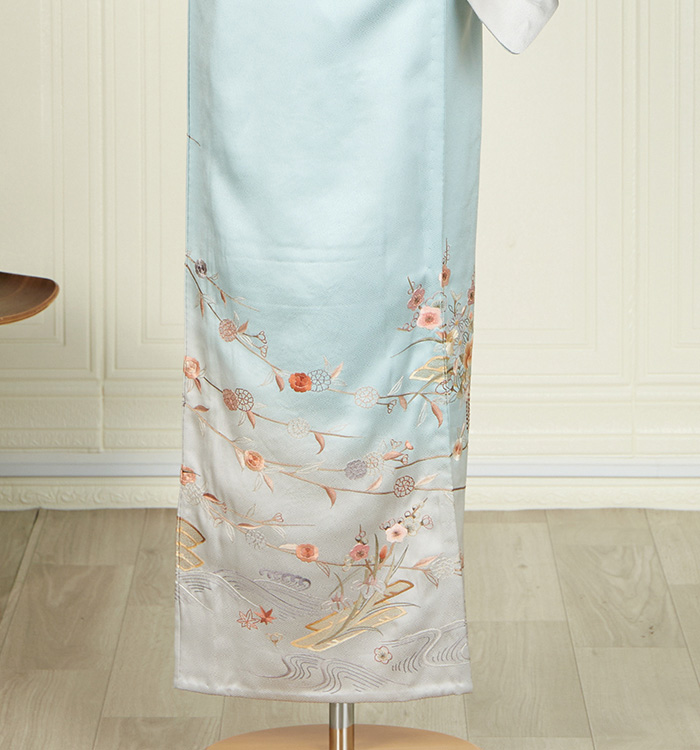 総刺繍 単衣訪問着 No.AC-4850-Mサイズのレンタル｜きもの365