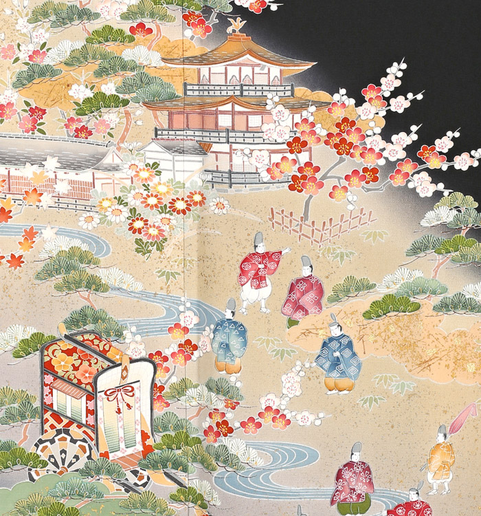 京友禅作家 黒留袖 No.CA-1027-Mサイズのレンタル｜きもの365
