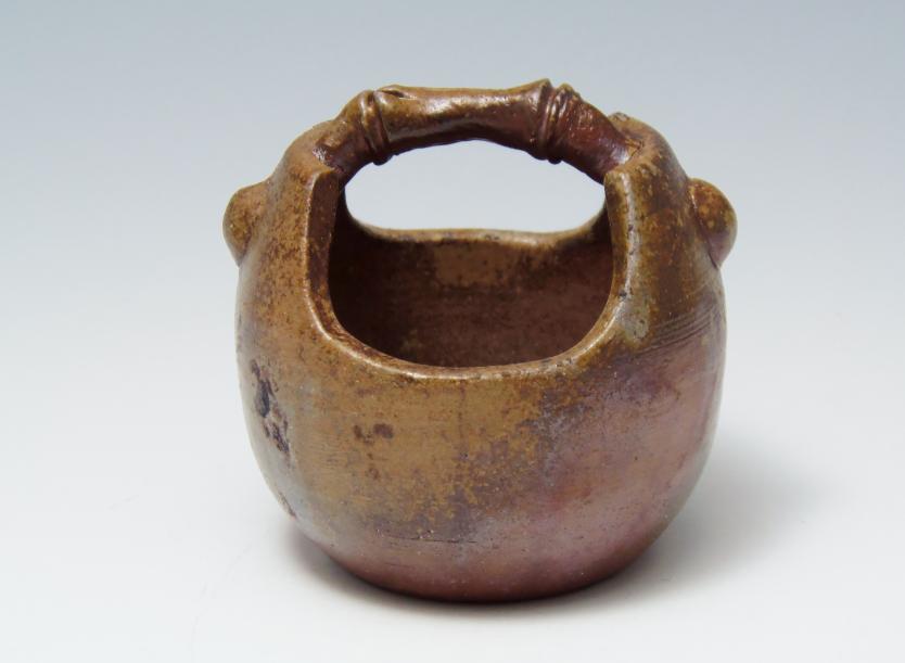 城南骨董-備前焼 花器 小野田瑞穂 295