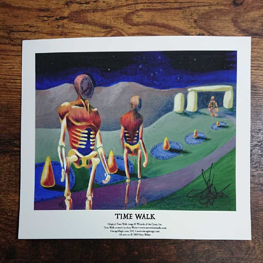 Time Walk》Amy サイン入りアートプリント/複製原画 1枚の通販
