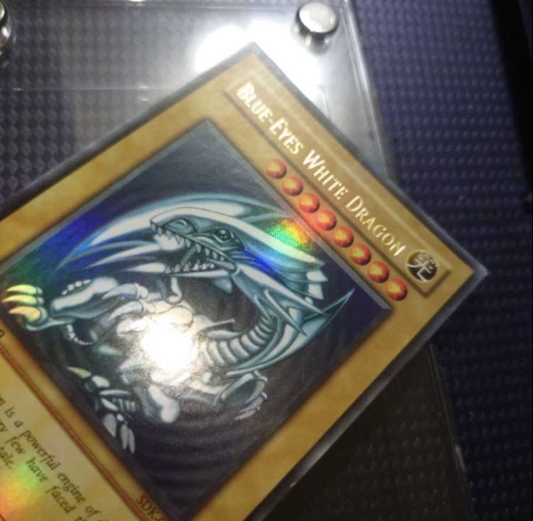 希少】遊戯王 青眼の白龍 ウルトラレア 旧アジア1st SDK-001 ブルー