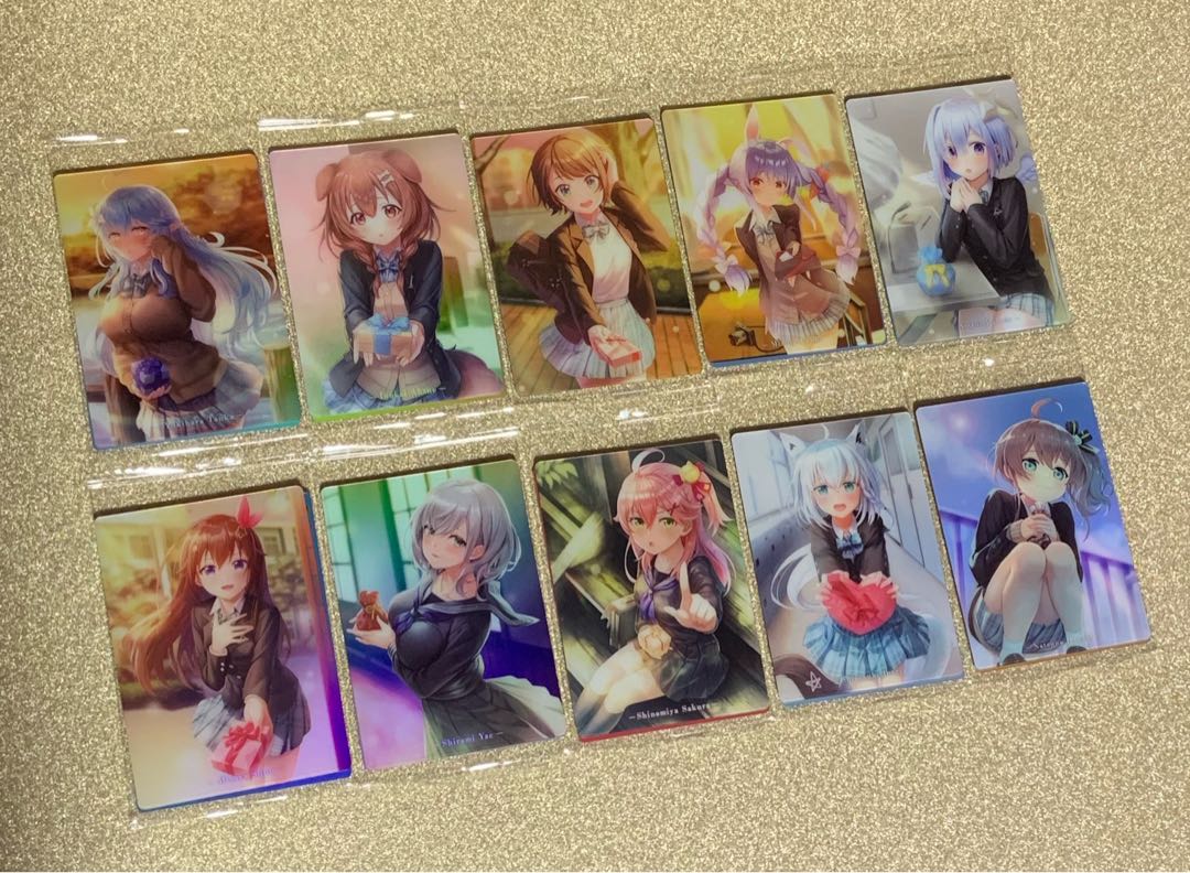 新品】ホロライブ ERROR ウエハース メタリックプラカード 全種類