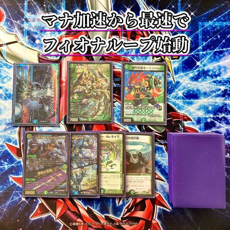 デュエマ 本格構築 【フィオナアカシック】デッキ&二重スリーブ