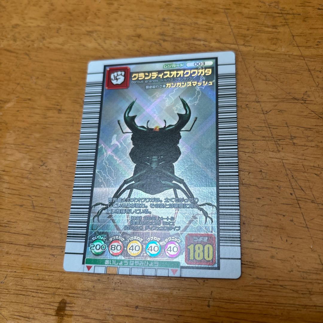 ムシキング グランディスオオクワガタ 1枚の通販 1928639273