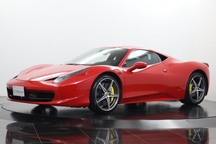 フェラーリ 458 Italia F1 DCT 正規D車・左ハンドル 記録簿11枚有（H22