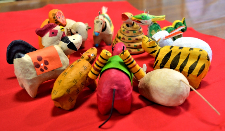 伝統工芸品【仙台張子】ゆらゆら揺れる愛らしい十二支ができるまで