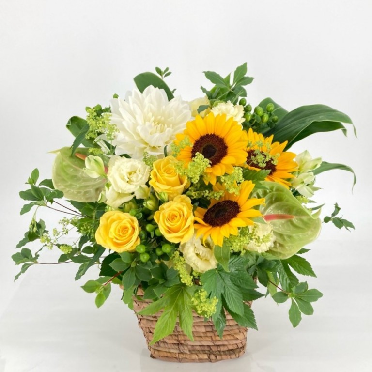 イエロー系おまかせアレンジメント Y-14（カラー：イエロー）｜ ｜with