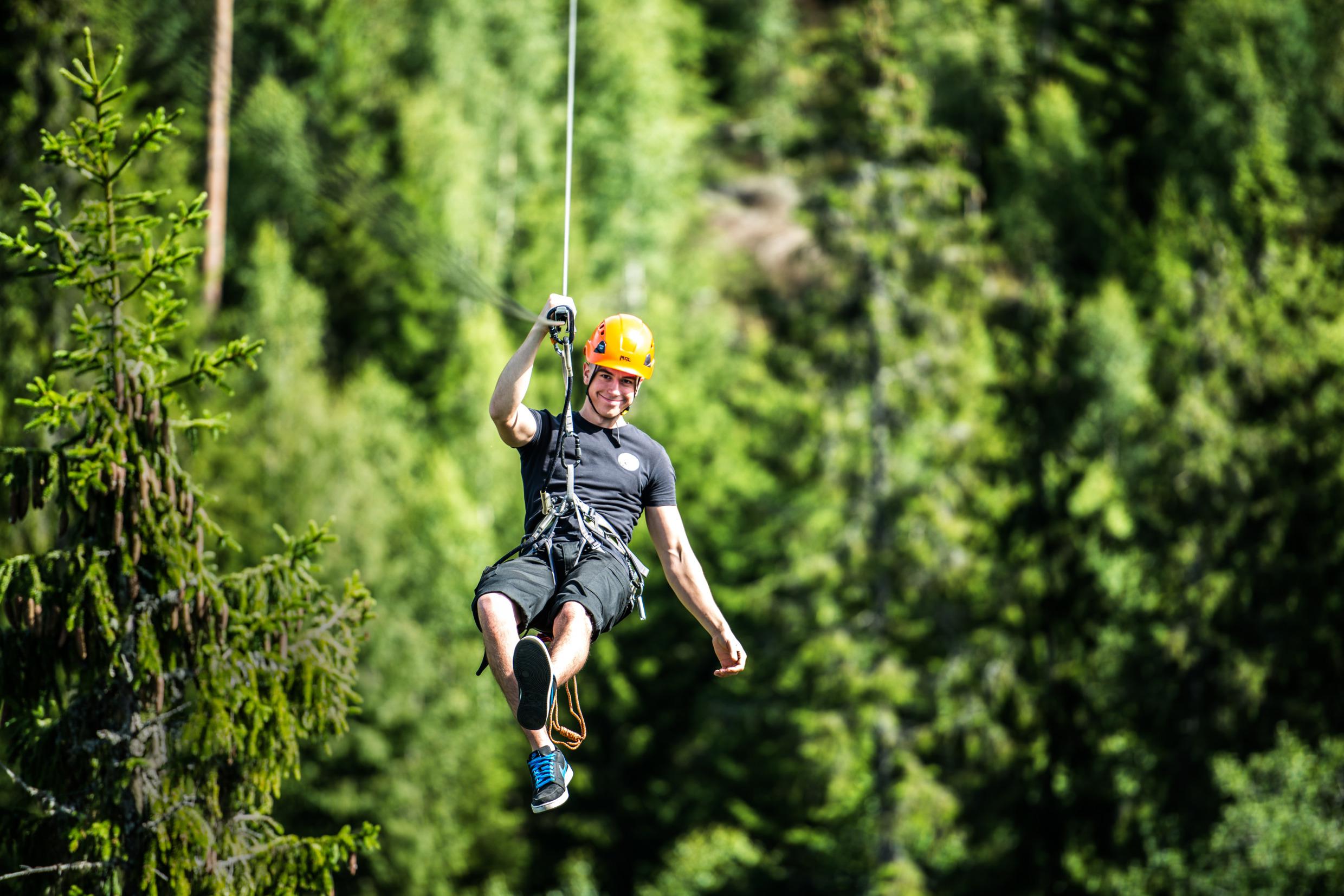 Zipline in Småland: Little Rock Lake | Visit Sweden