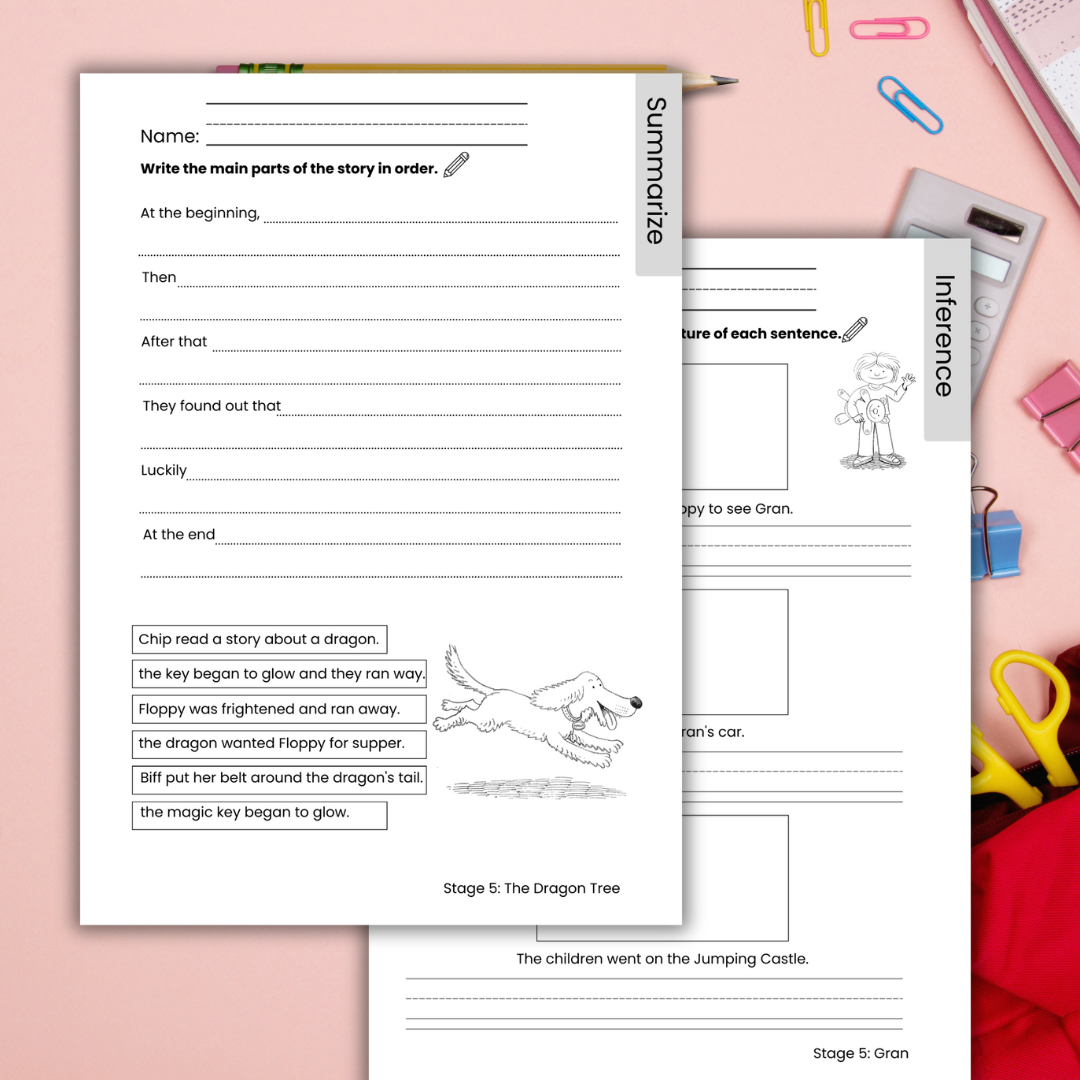 Oxford Reading Tree Level 5 Comprehension Worksheets ORT - Classful