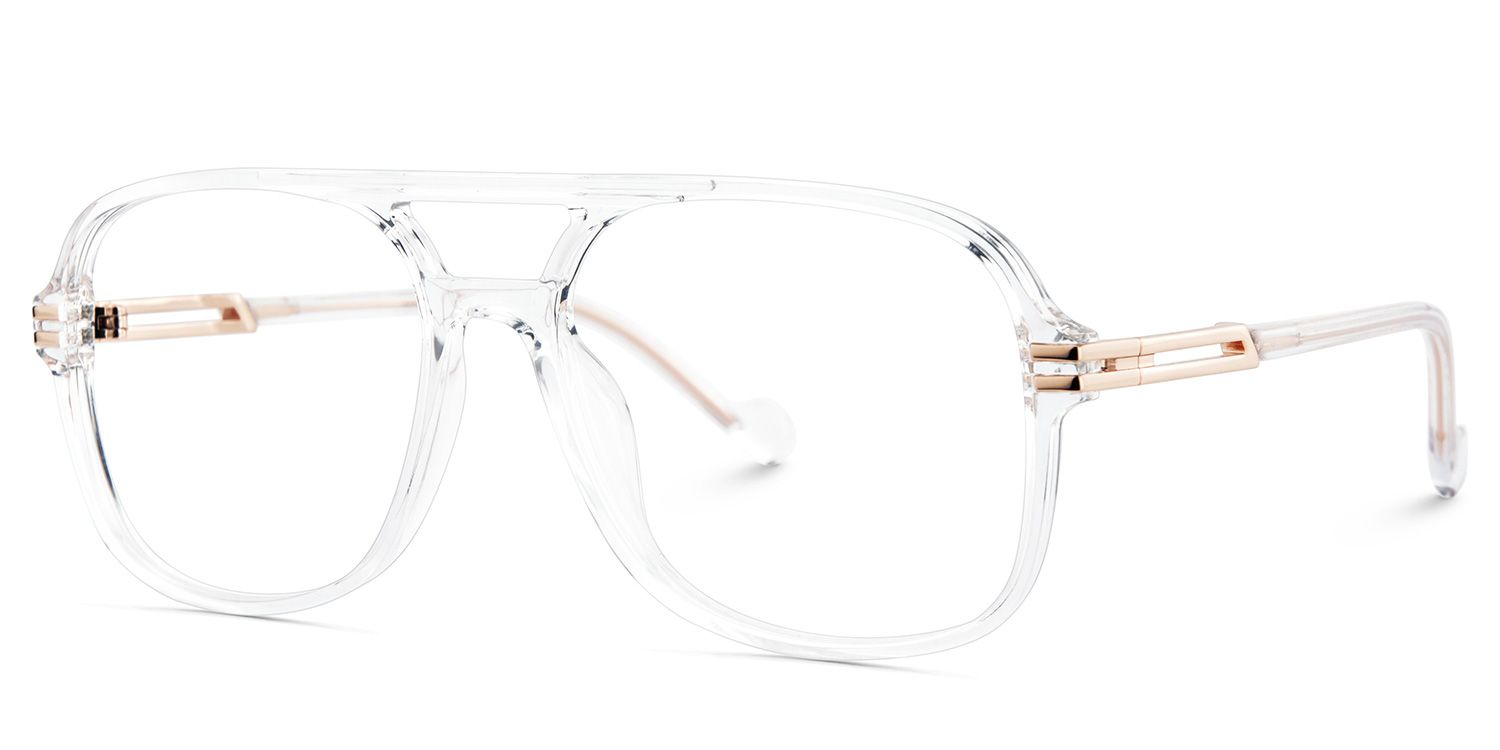 Square Nyawa Clear Glasses deals -Zeelool Glasses
