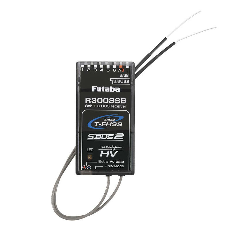 Futaba R3008SB 2.4GHz Telemetry Receiver -Compact & Reliable - RMRC