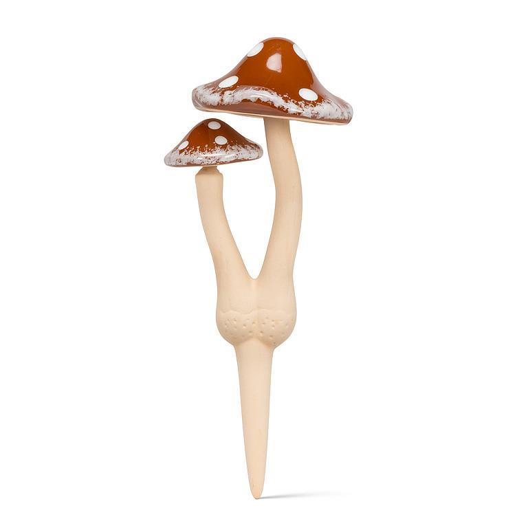 Lg Double Wobbly Dot Mushroom Stake-4Asst-12