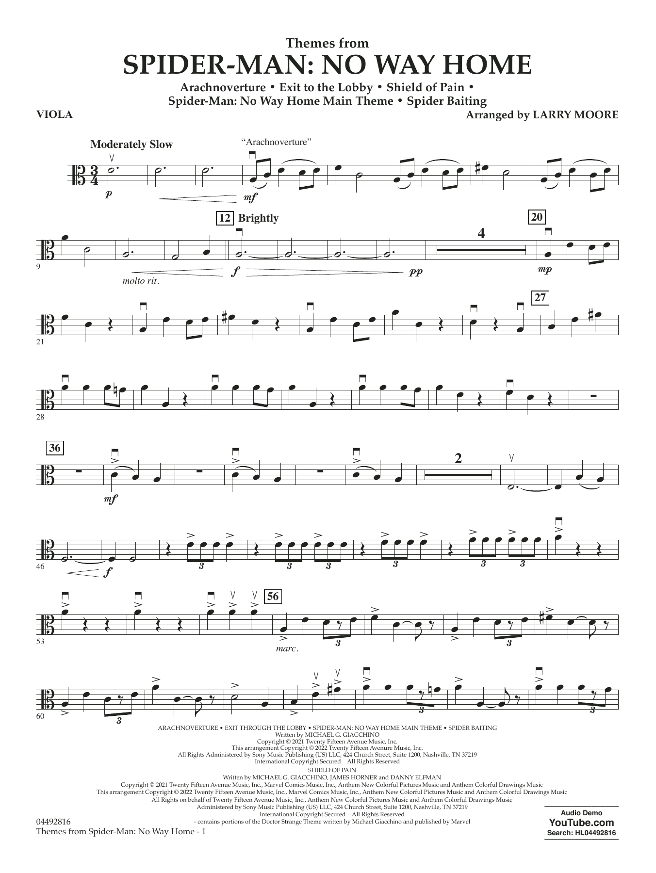 値下げしました】マーチング楽譜 テーマ・フロム・スパイダーマン