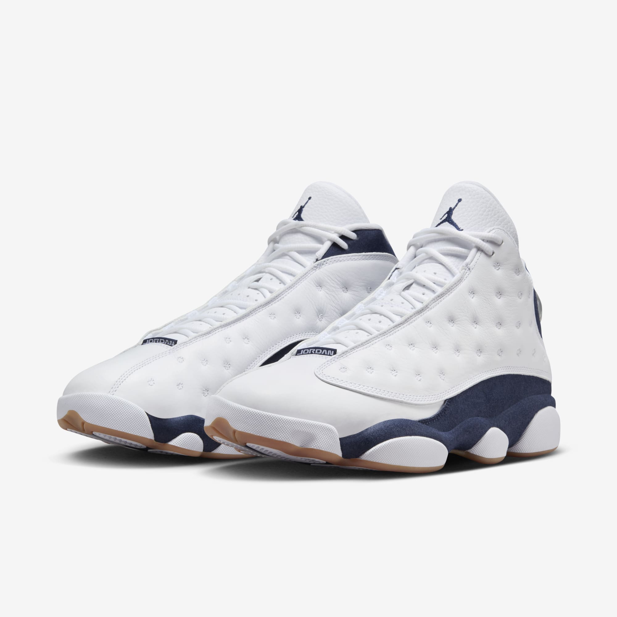 Air Jordan 13 White/Midnight Navy-Gum Light Brown 414571-140