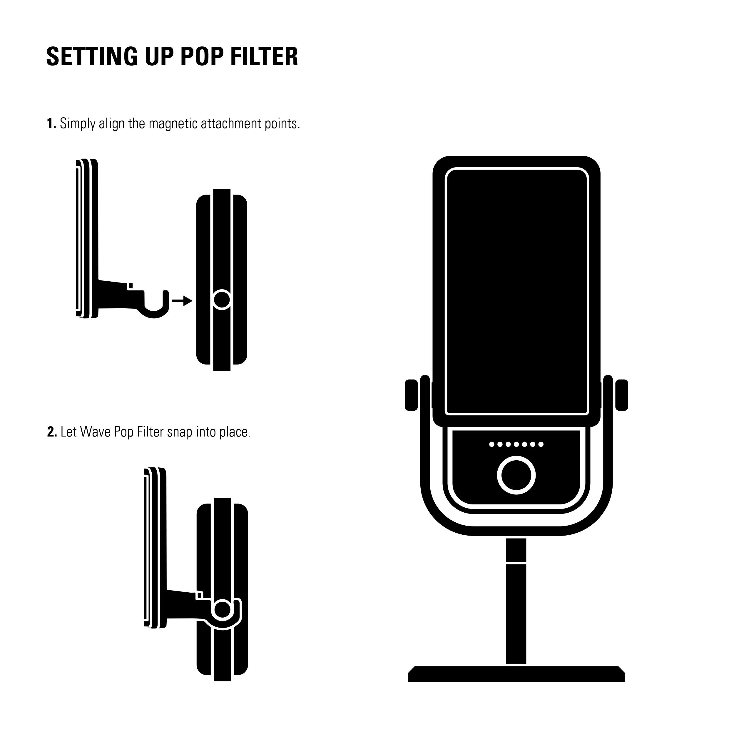 Elgato Wave:3 - Setting up the Pop Filter – Elgato