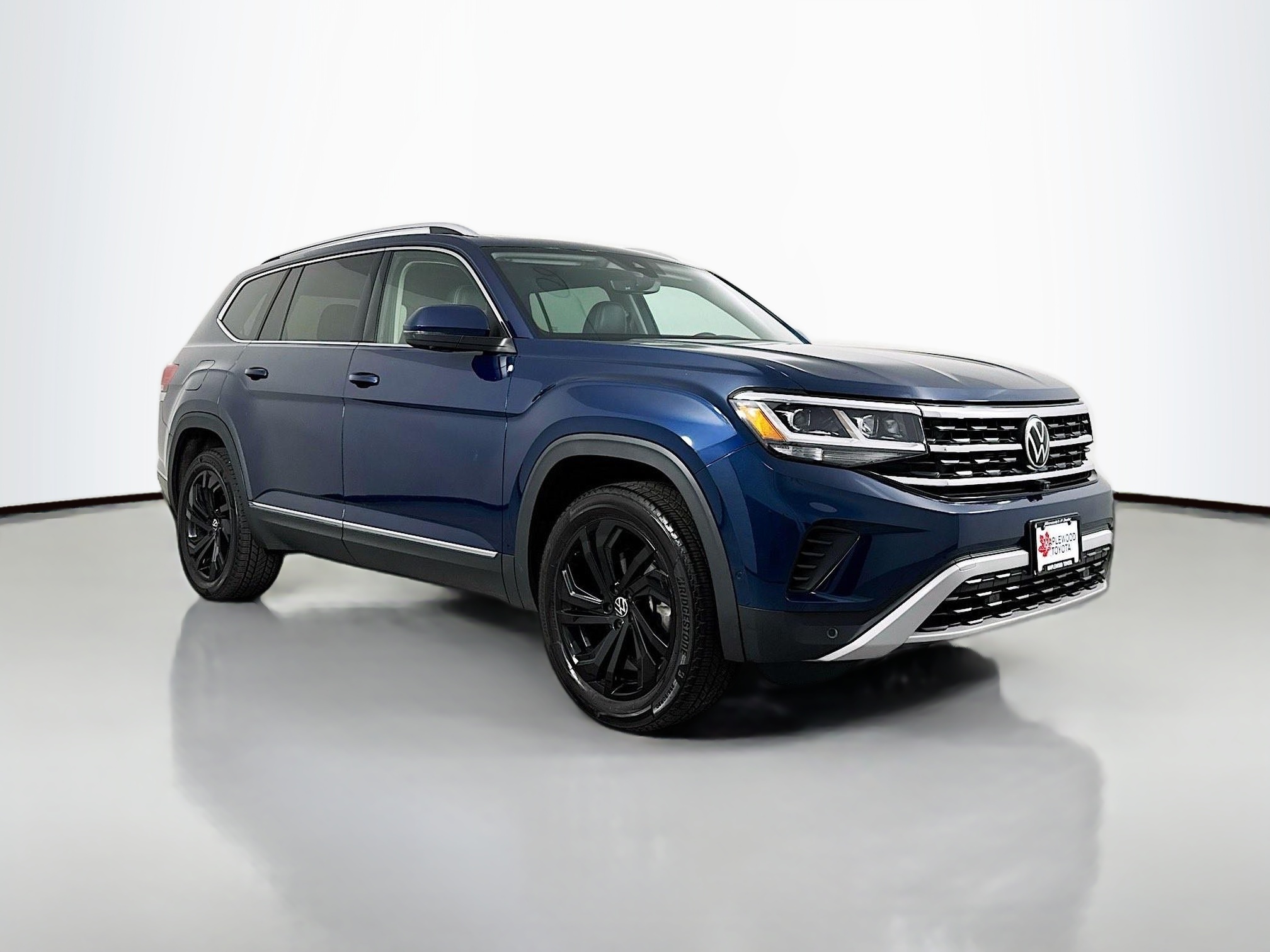 Used Tourmaline Blue Metallic 2021 Volkswagen Atlas SEL Premium