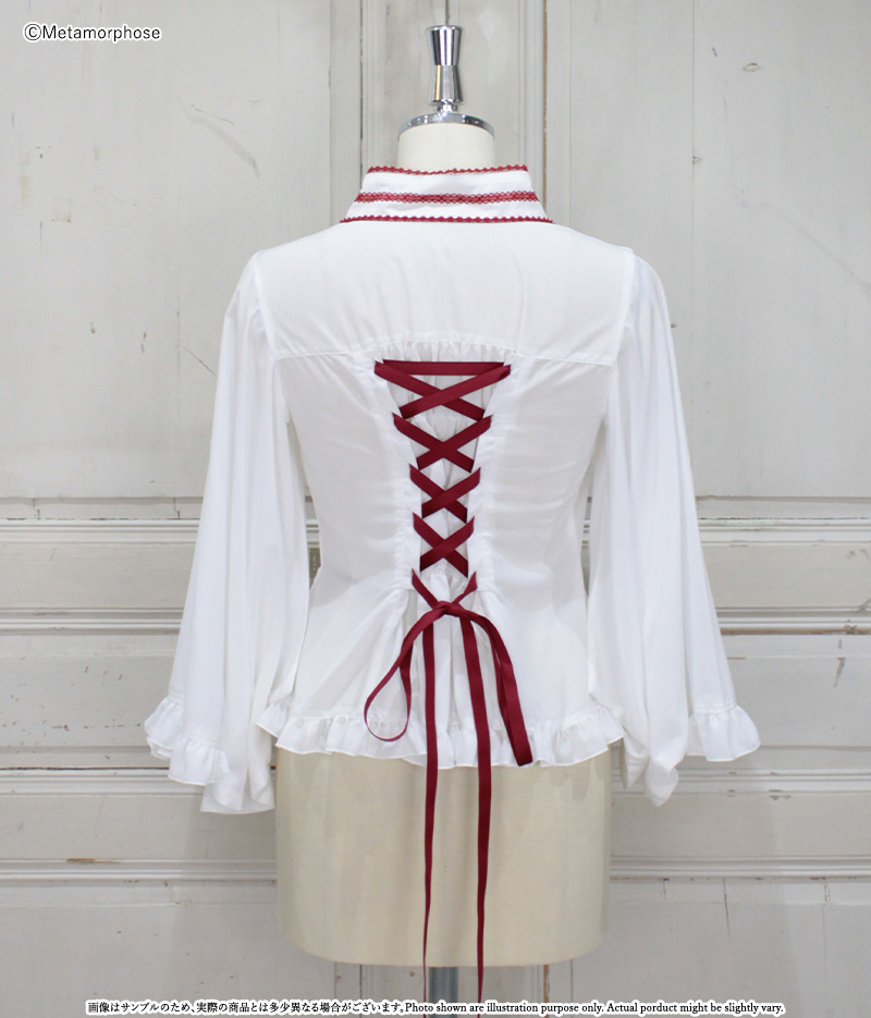 刺しゅう入り着物合わせ風ブラウス | metamorphose temps de fille