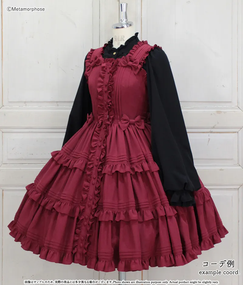 ピンタックティアードジャンパースカート | metamorphose temps de