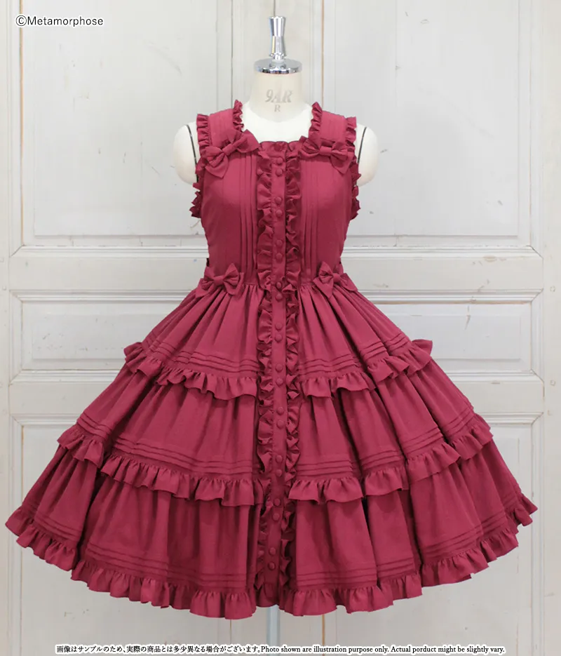 ピンタックティアードジャンパースカート | metamorphose temps de