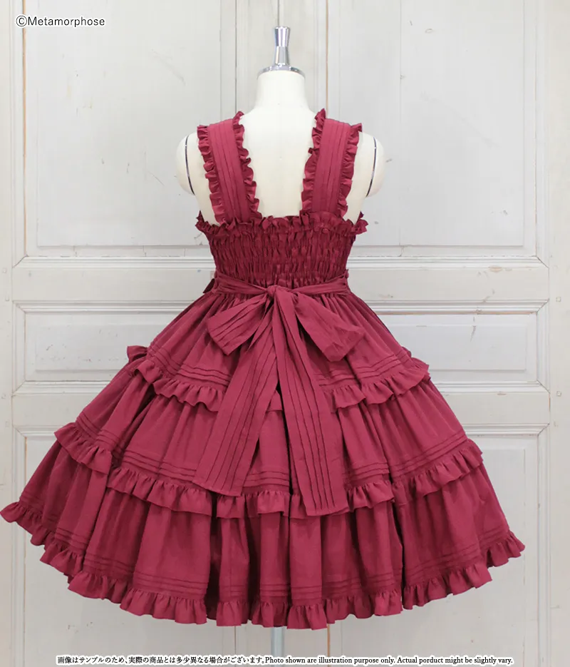 ピンタックティアードジャンパースカート | metamorphose temps de