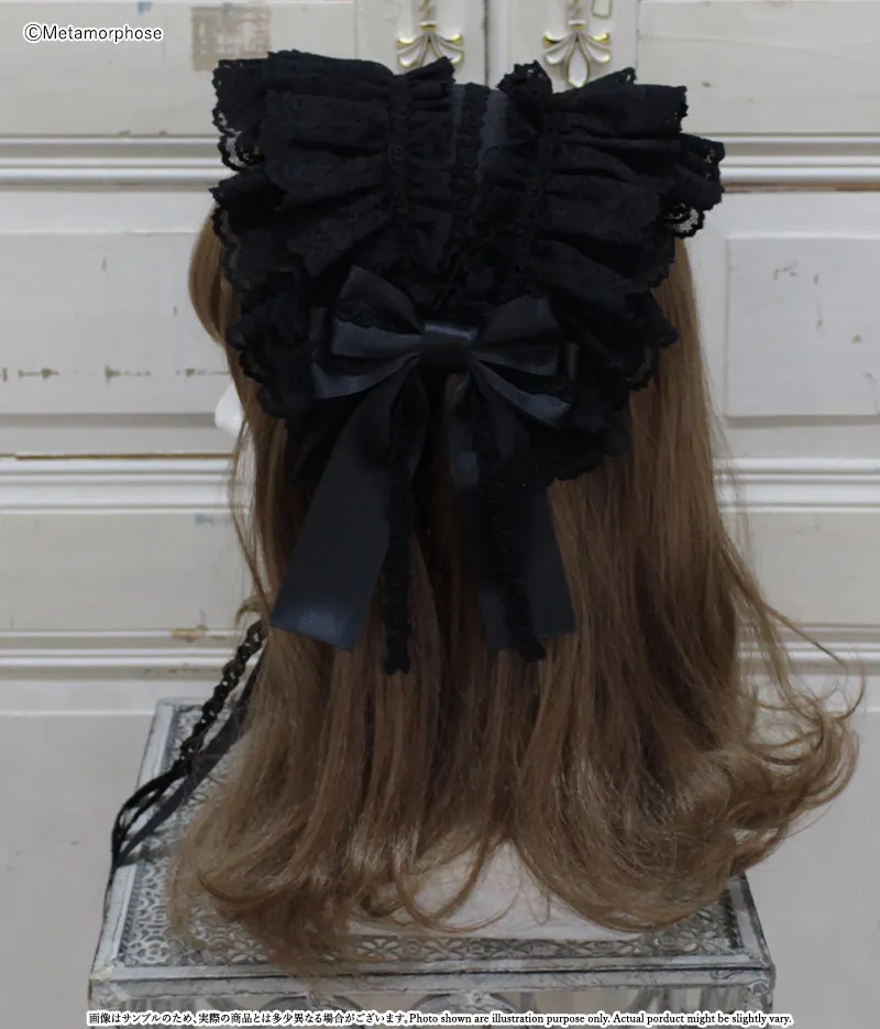 レースフリルヘッドドレス | metamorphose temps de fille - gothic