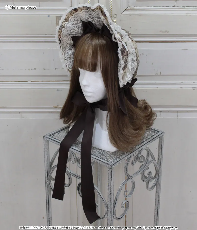 ゴブランブーケ ボンネット - ボンネット、ヘッドドレス、カチューシャ