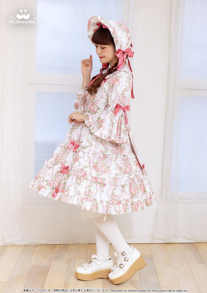 No.917 シャーロットティアードジャンパースカート + ボンネット