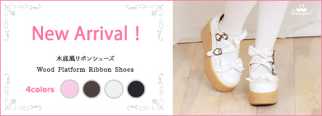 新作公開】≪木底風リボンシューズ≫通販： 4/11（金）～発売開始