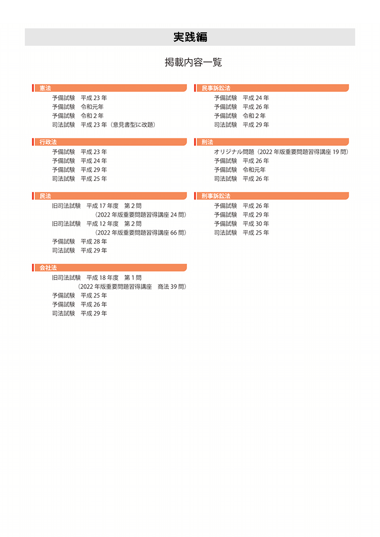 司法試験｜採点実感から読み解く合格答案の「型」習得講座 基礎編