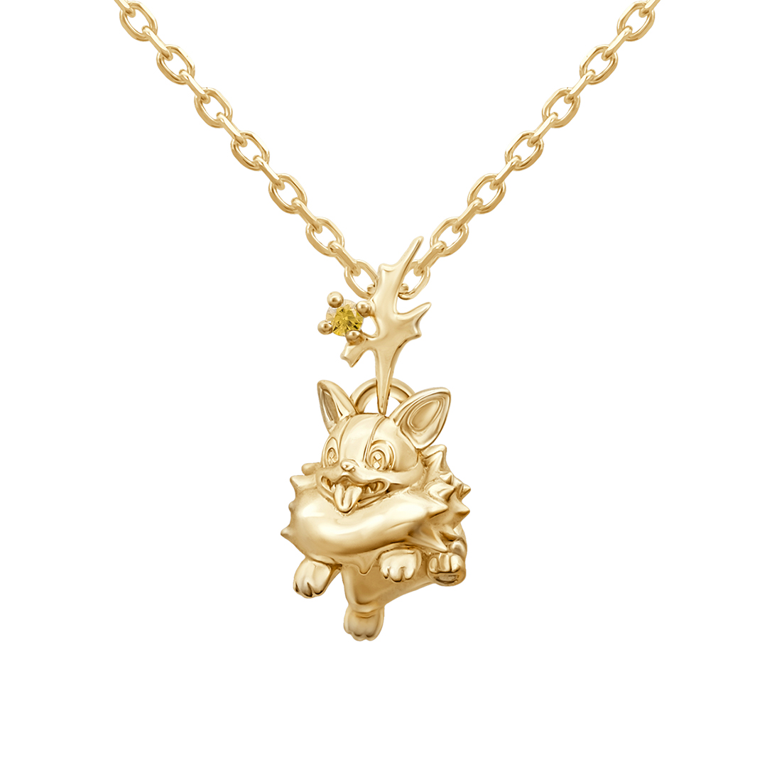 ワンパチ ネックレス K18イエローゴールド ポケットモンスター|U