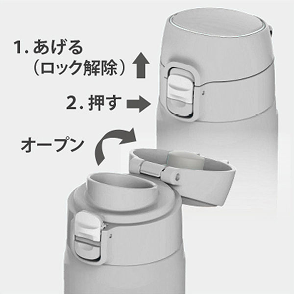ピーコック ワンタッチ式 ステンレスボトル 400ml AKM-40 | 記念品名