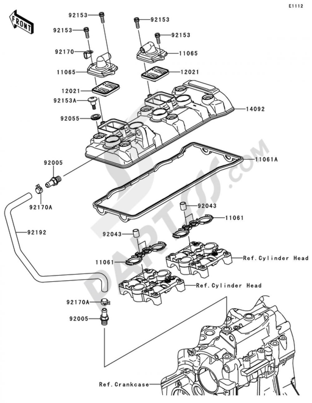 Cylinder Head Cover Kawasaki NINJA ZX-6R 2009