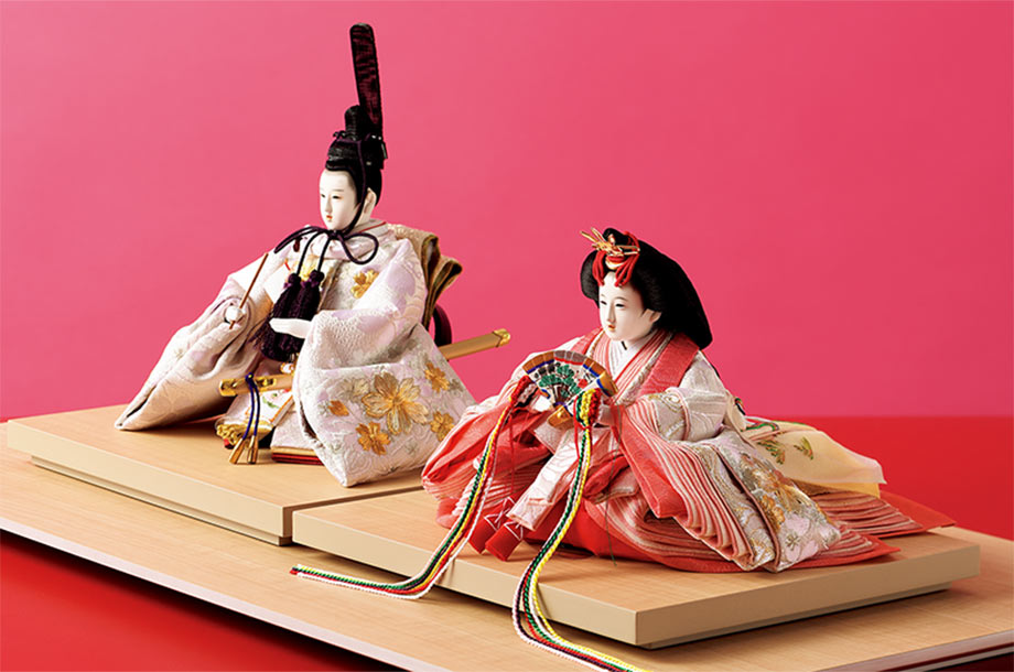 送料無料】奈良一刀彫 神泉作 立雛 3号（三越） | 神泉/シンセン