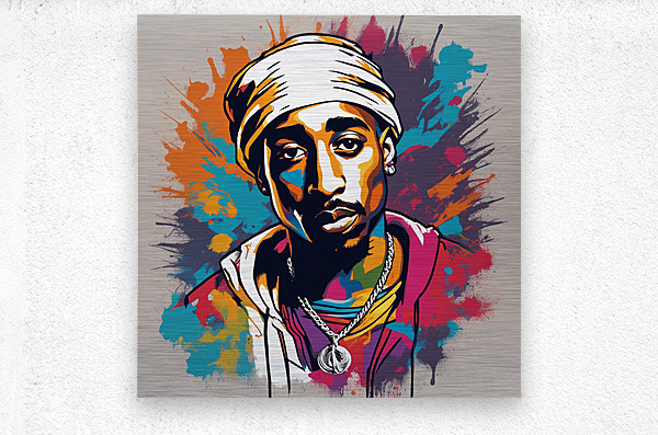 AI art 2PAC Tupac Shakur remembered 1 by TOPARTGALLERY Wall Art