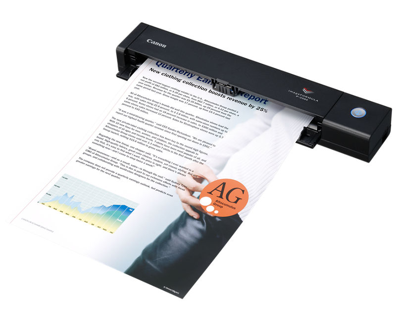 Canon Support for imageFORMULA P-208II Personal Document Scanner