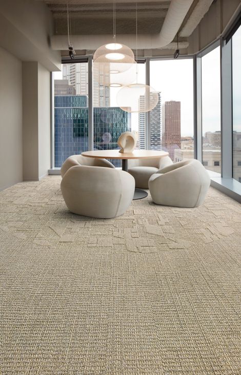 E612: Etched & Threaded Collection Carpet Tile by Interface