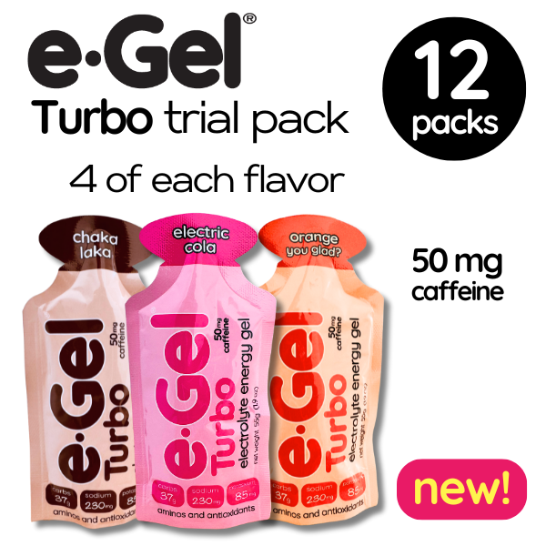 e-Gel Turbo Trial Pack, 12 gels, 4 of each flavor with 50 mg