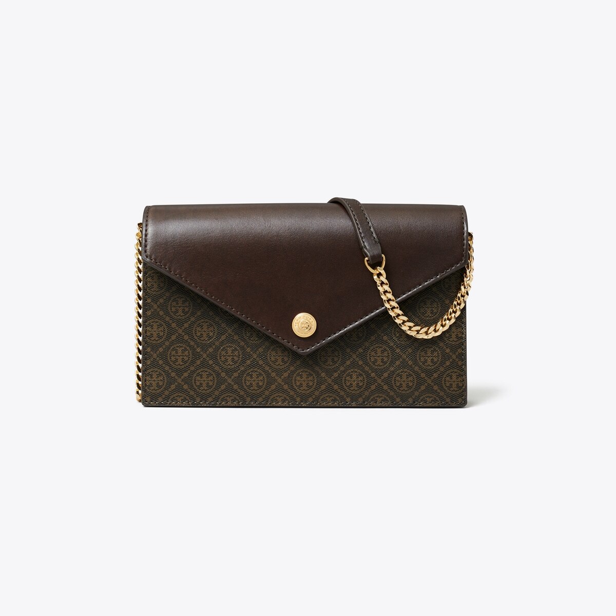 T Monogram Coated Canvas Envelope Crossbody: Women's Designer Mini