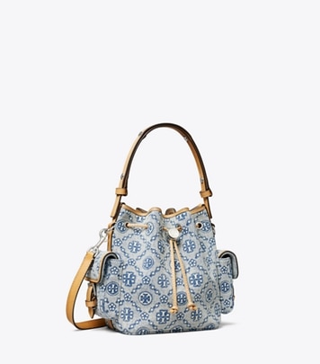 Tモノグラム ペブルド バケットバッグ: レディース クロスボディバッグ