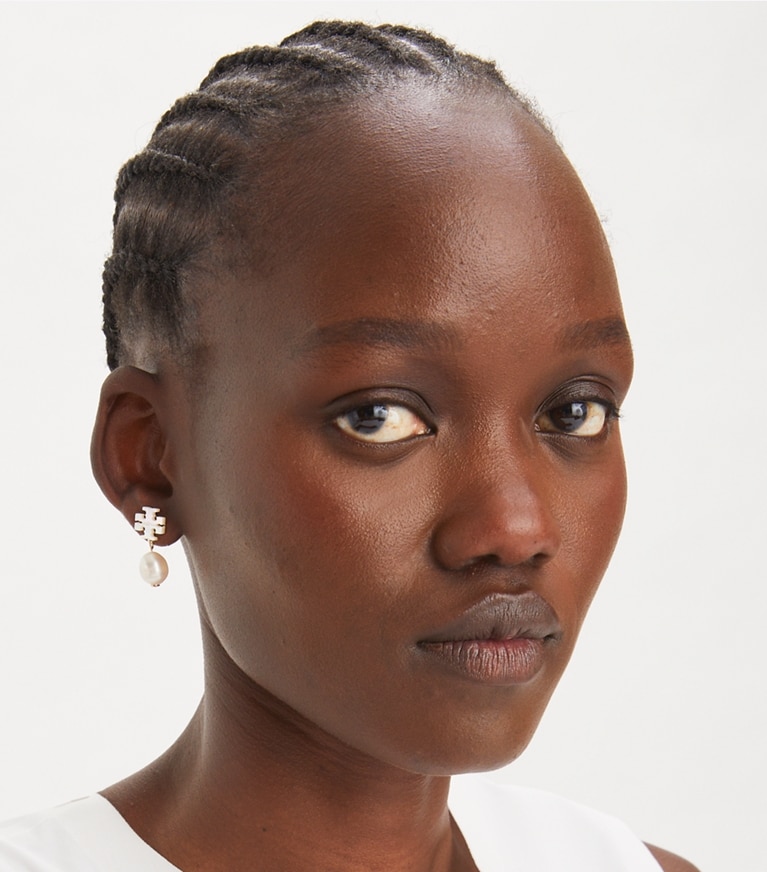 ムーンダンス マザーオブパール ドロップピアス: レディース