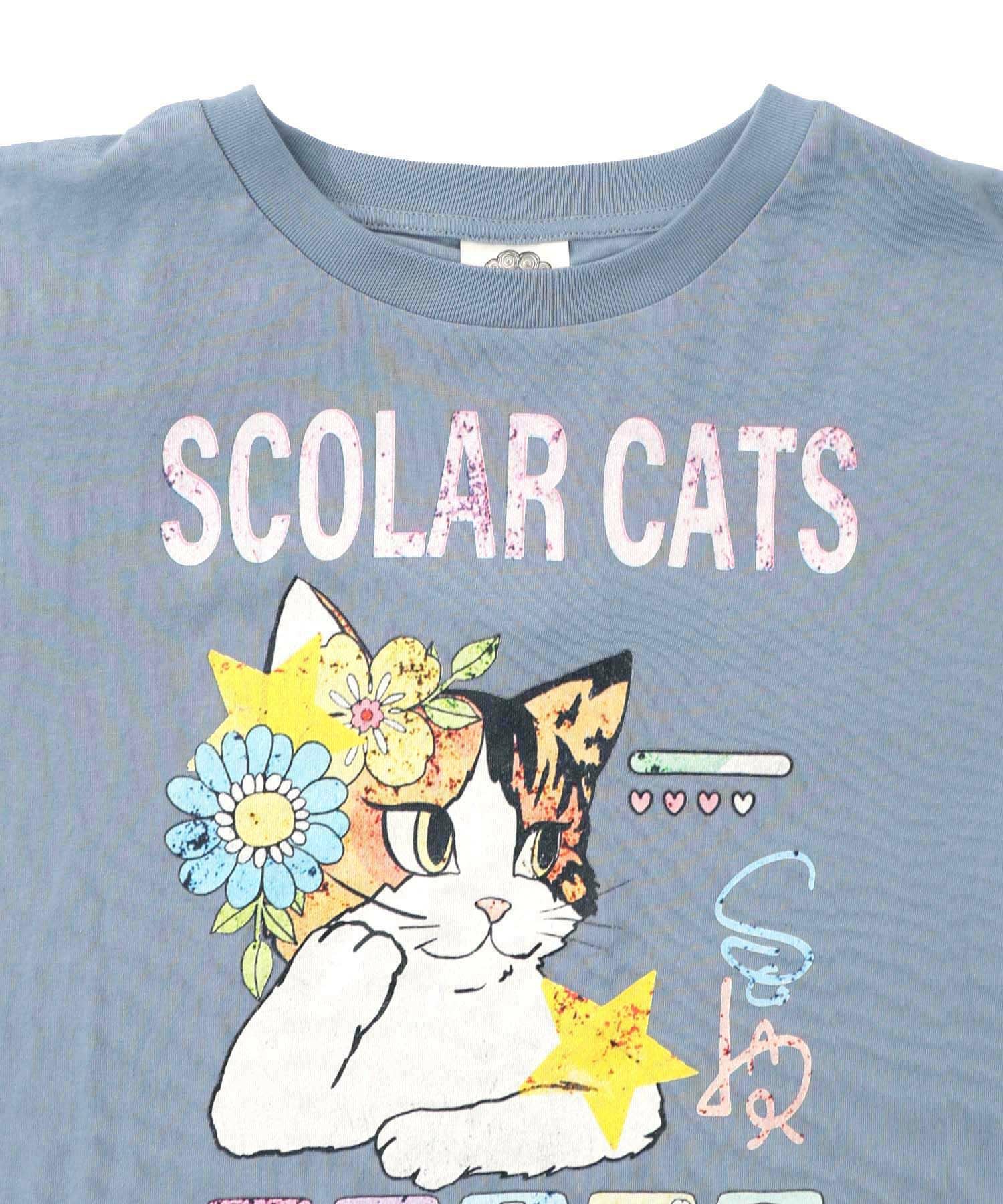 153777：ネコちゃんのデイリールーティン柄ロンTの通販-ScoLar