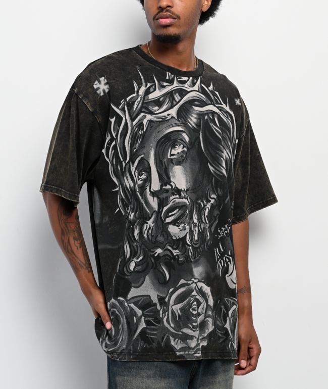 Ninth Hall Pillars Red Thermal Zip Hoodie | Zumiez