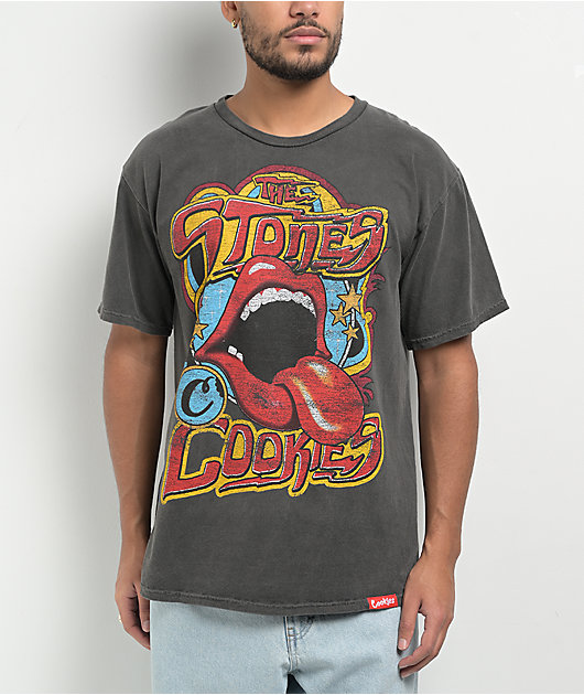 Cookies x The Rolling Stones The Stones Black T-Shirt | Zumiez