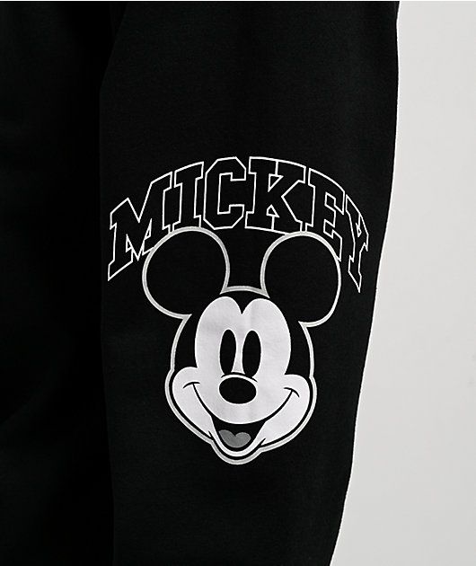 Disney x HUF Mickey Mouse Worldwide Tour Black Zip Hoodie | Zumiez